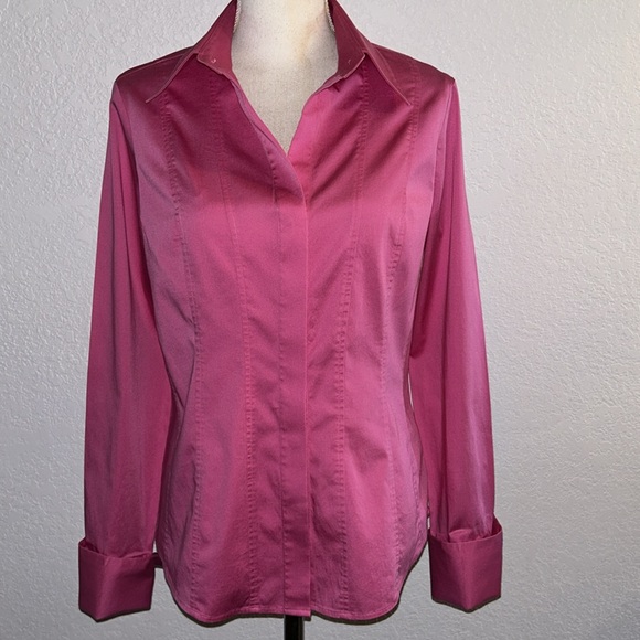 Thomas Pink Slim Fit Stretch Shirt - Picture 5 of 10